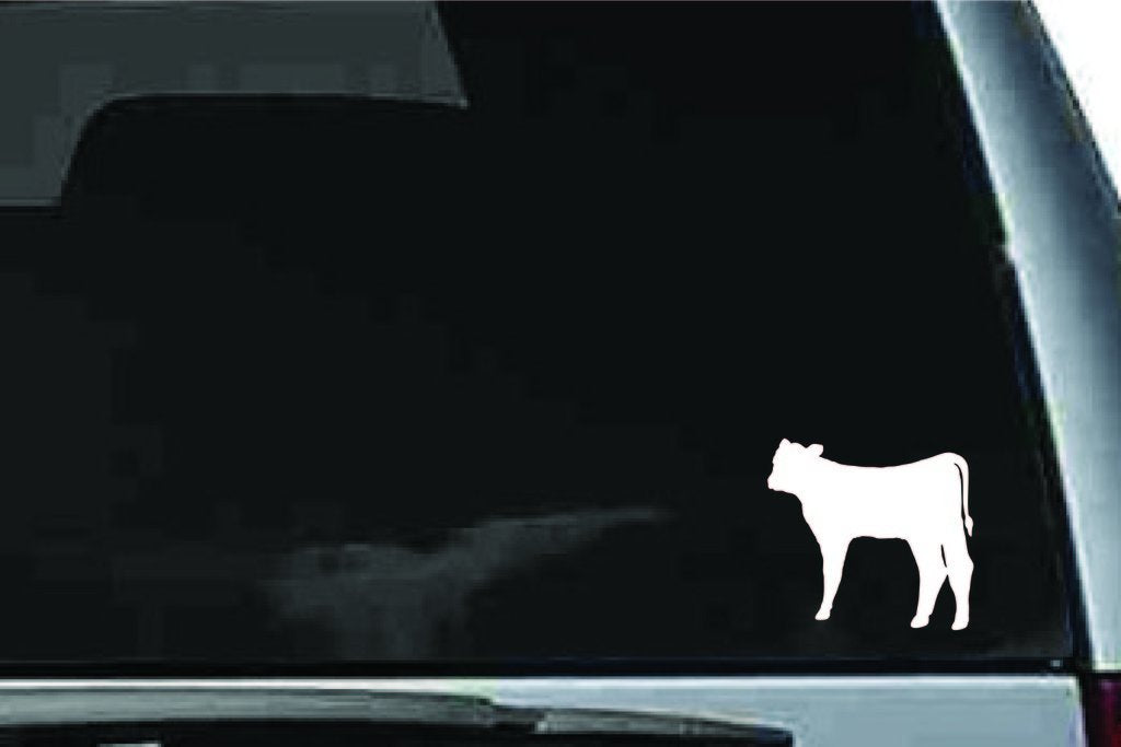 Picniva Cow Sty14 Vinyl Car Window Decal, Approx 5 in