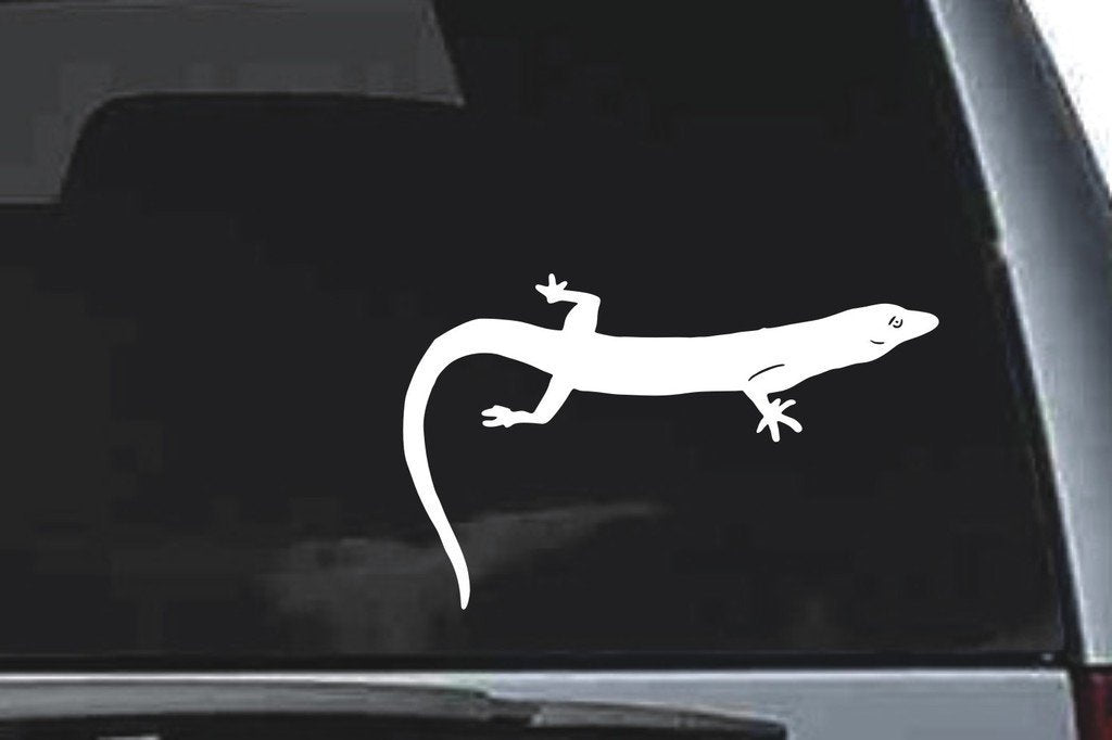 Picniva Lizard Sty1 Vinyl Car Window Decal, Approx 5 in