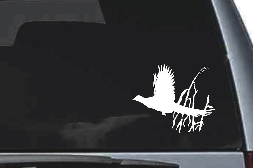 Picniva Pheasant Sty1 Vinyl Car Window Decal, Approx 5 in