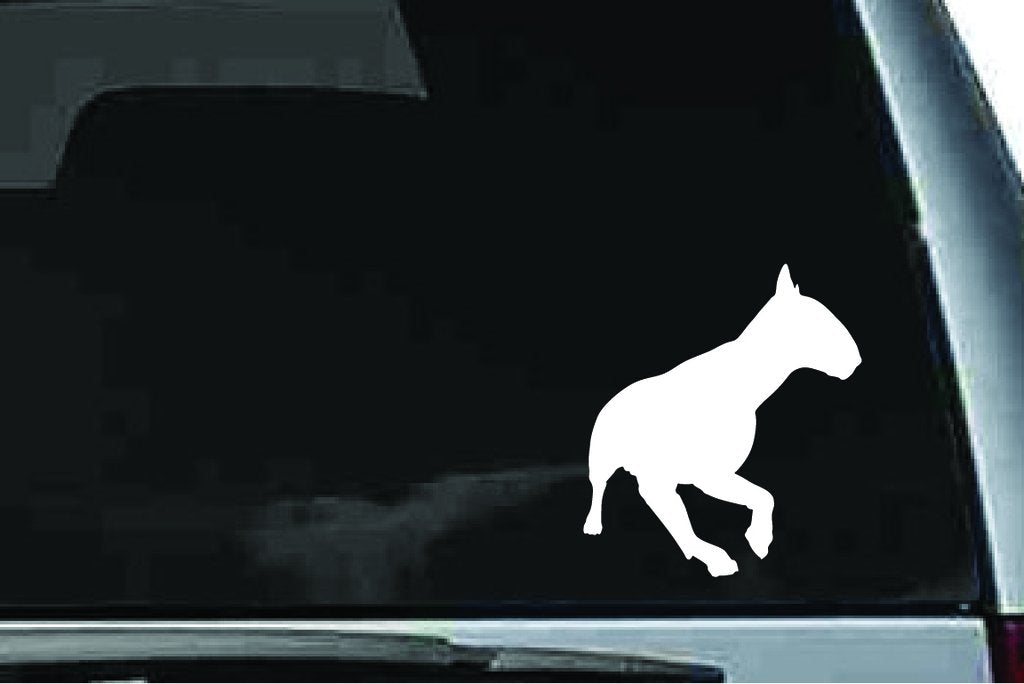 Picniva Bull Terrier Dog Sty31 Vinyl Car Window Decal, Approx 5 in