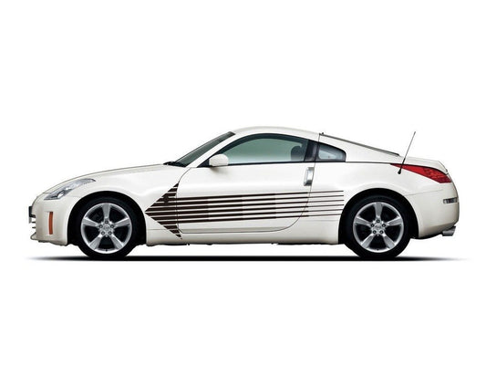 Picniva sty495Car Body Side Stripes Vinyl Graphics Sticker Decals 2 Pcs