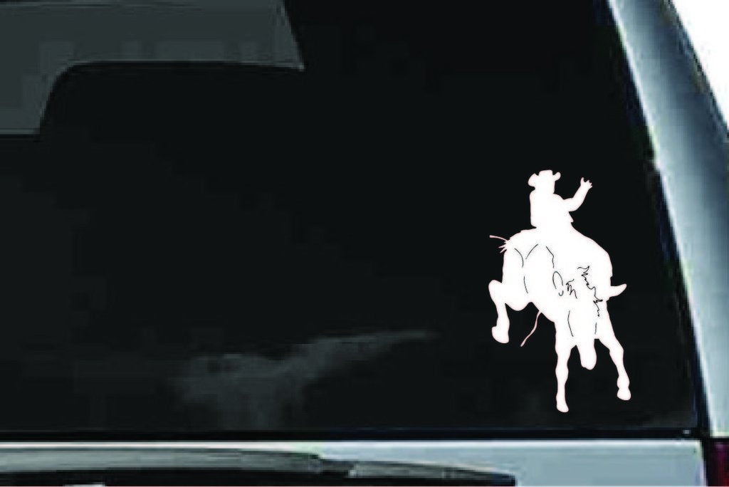 Picniva Rodeo Sty1 Vinyl Car Window Decal, Approx 5 in