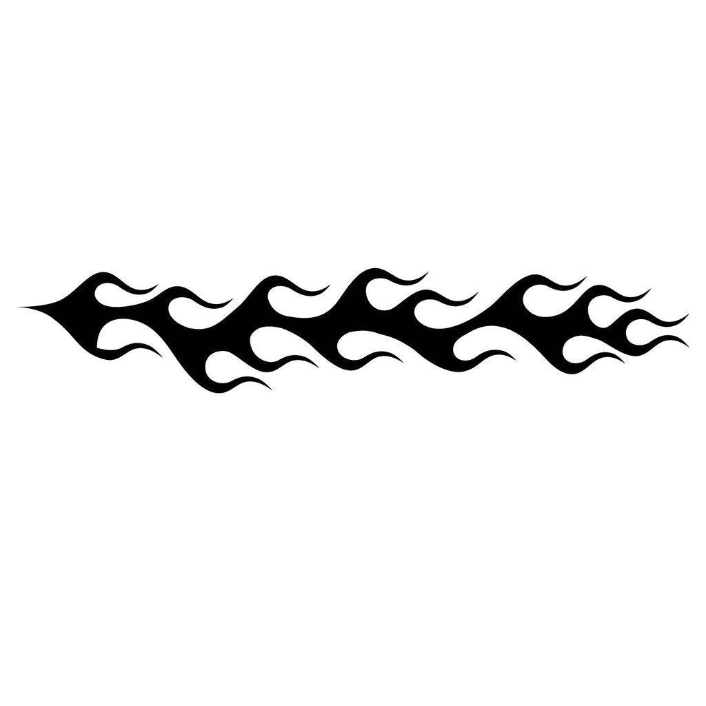 Picniva sty108 Racing Car Body Side Stripes Sticker Decal 2 Pcs