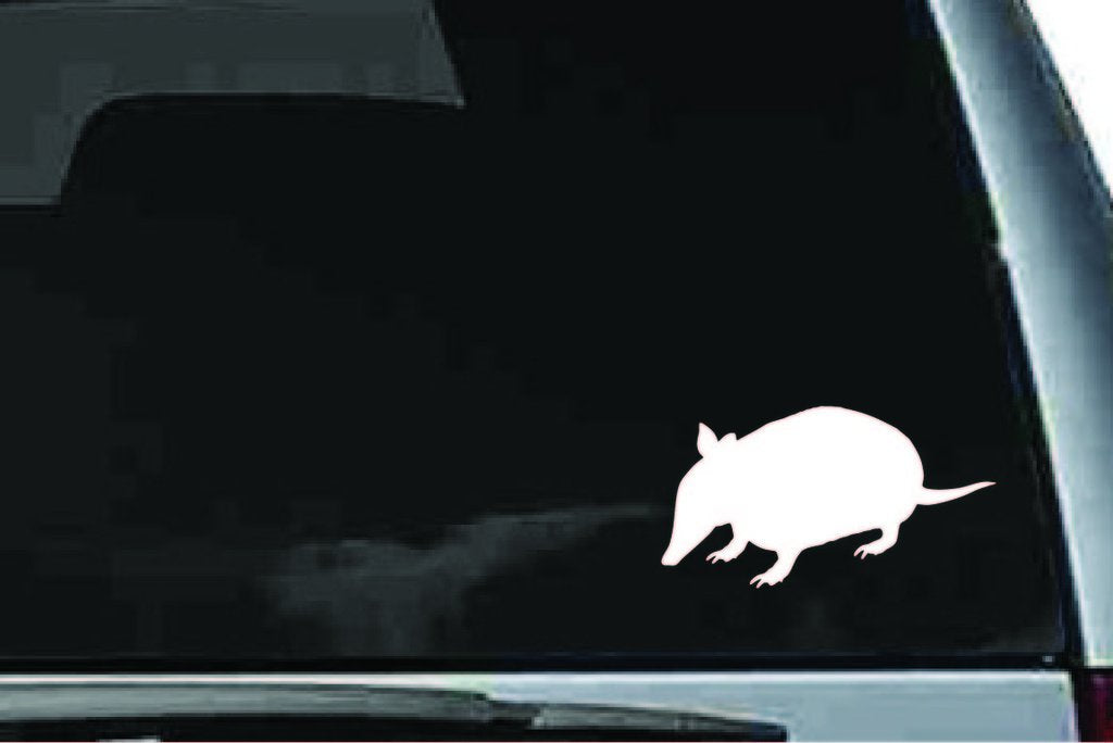 Picniva Armadillo Sty1a Vinyl Car Window Decal, Approx 5 in