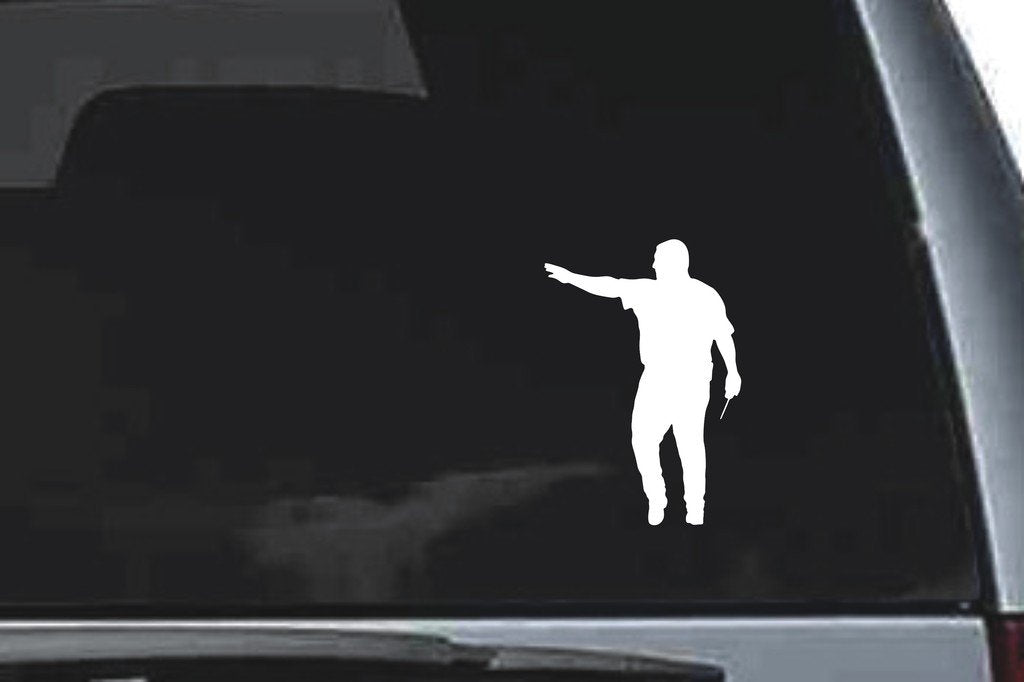 Picniva Fireman Sty16 Vinyl Car Window Decal, Approx 5 in