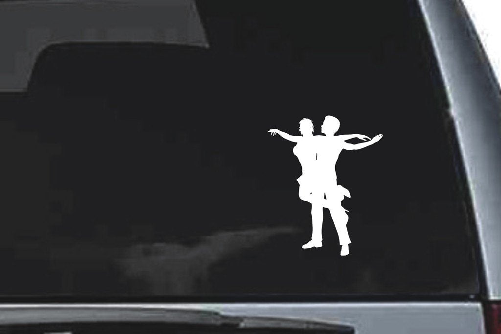 Picniva Dancing Sty66 Vinyl Car Window Decal, Approx 5 in