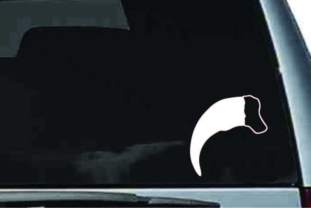 Picniva Bear Claw Sty1 Vinyl Car Window Decal, Approx 5 in