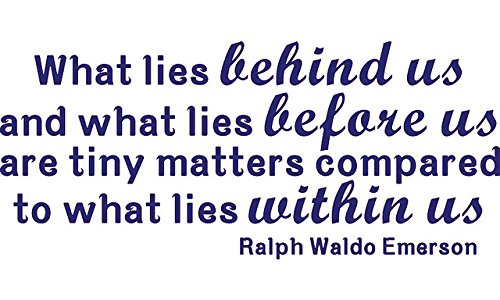 Picniva What Lies Behind Us Wall Quote Decal, Purple, 22 x 9.5 in