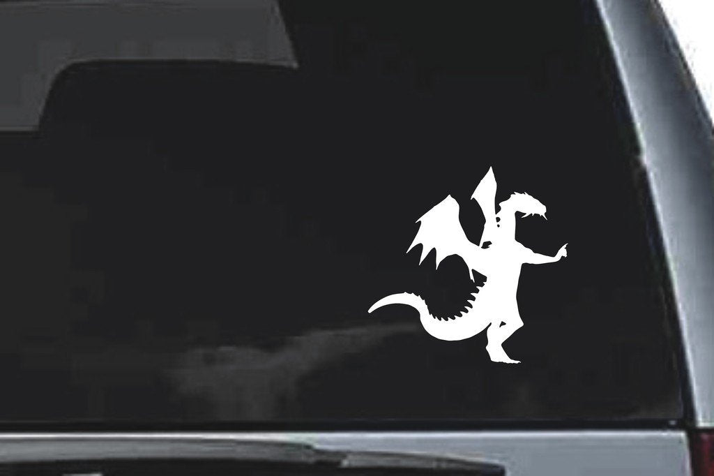 Picniva Dragon Sty31 Vinyl Car Window Decal, Approx 5 in