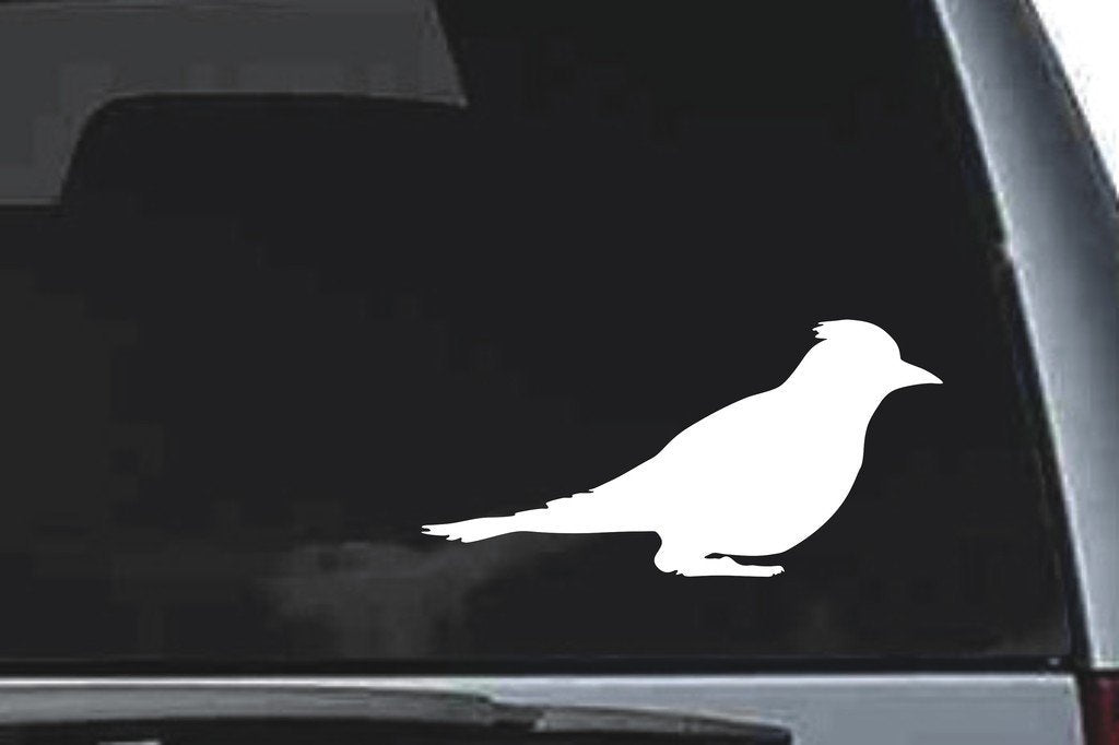 Picniva Blue Jay Sty2a Vinyl Car Window Decal, Approx 5 in