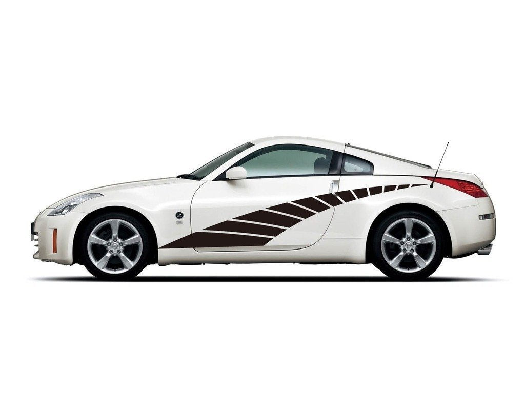 Picniva Style 111 Racing Side Stripe Vinyl Decals, 11 x 53 in, 2 Pc