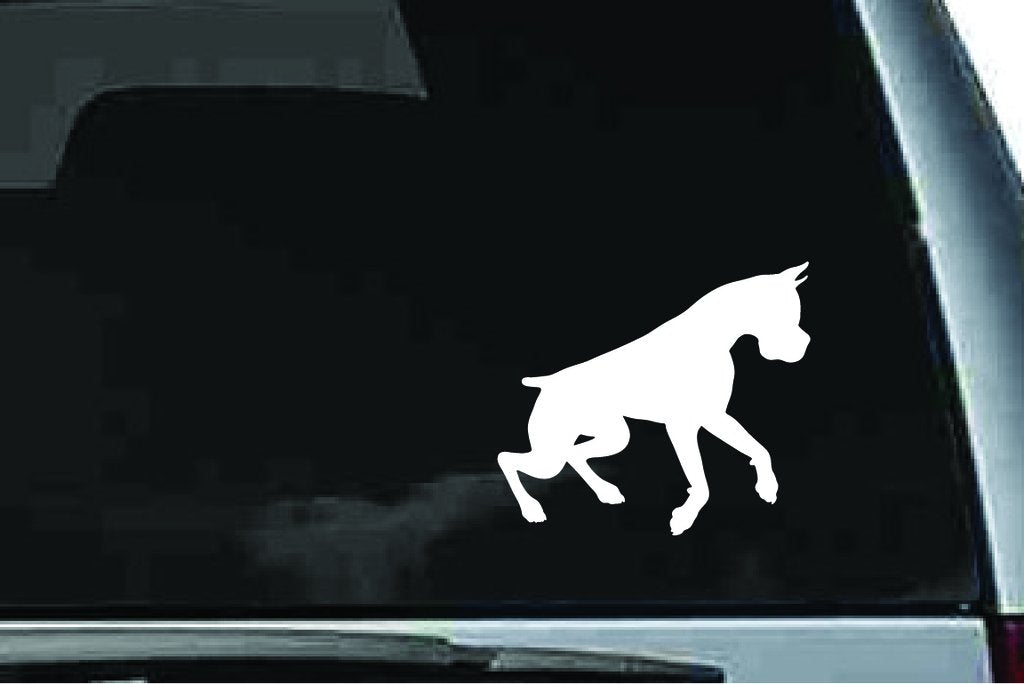 Picniva Boxer Dog Sty32 Vinyl Car Window Decal, Approx 5 in