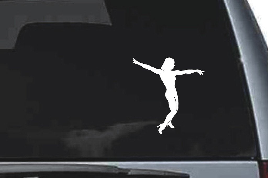 Picniva Dancer Sty14 Vinyl Car Window Decal, Approx 5 in