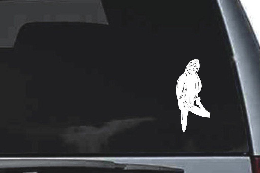 Picniva Parrot Sty2 Vinyl Car Window Decal, Approx 5 in