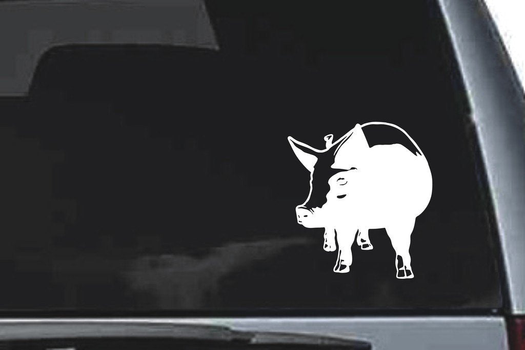 Picniva Pig Sty6 Vinyl Car Window Decal, Approx 5 in
