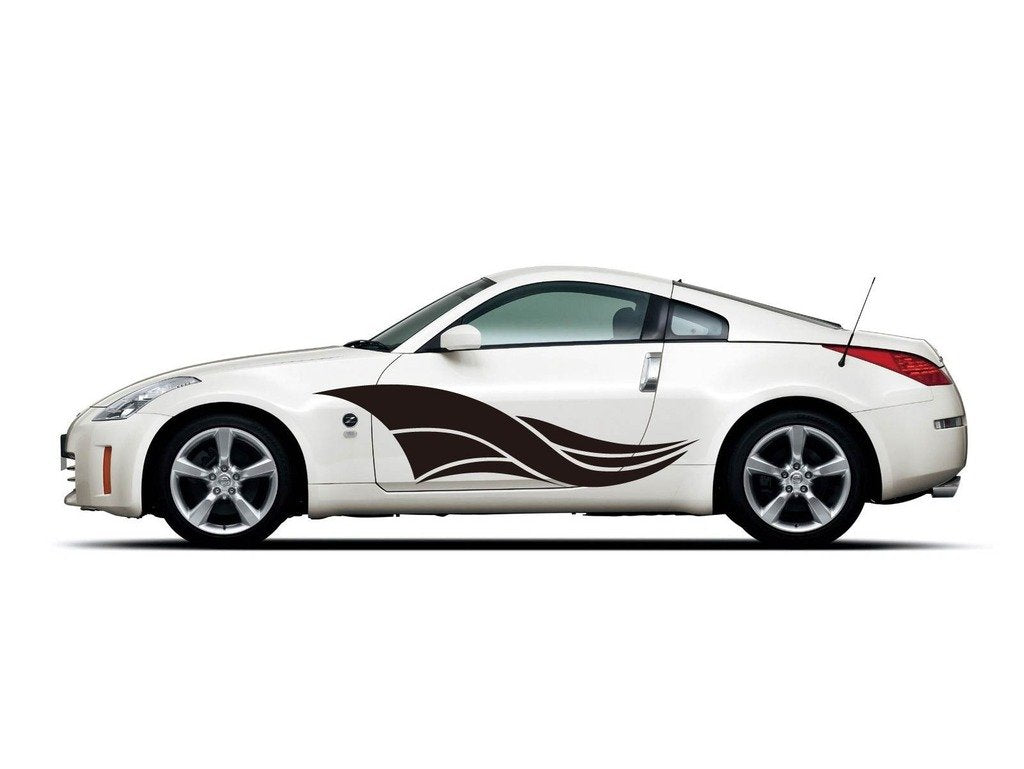 Picniva Style 14 Racing Side Stripe Vinyl Decals, 11 x 41 in, 2 Pc