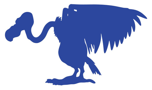 Picniva Buzzard Vinyl Decal Sticker for Car Truck Laptop Window Graphic (Blue, 20'') - Color: Blue - Size: 20''