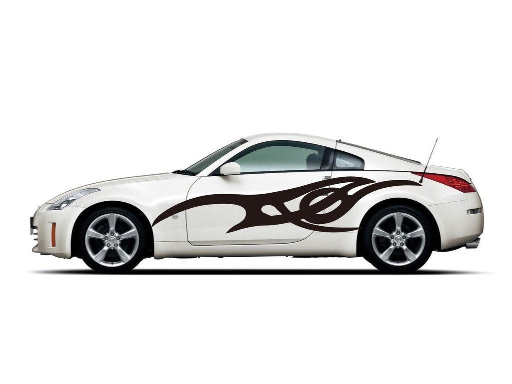Picniva Style 307 Racing Side Stripe Vinyl Decals, 22 x 108 in, 2 Pc