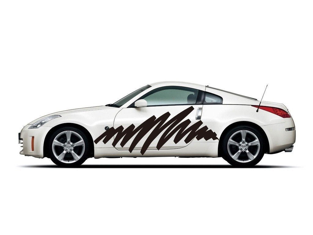 Picniva Style 438 Racing Side Stripe Vinyl Decals, 20 x 35 in, 2 Pc