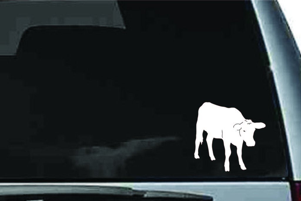 Picniva Cow Sty52 Vinyl Car Window Decal, Approx 5 in