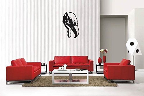 Picniva Matte Black Eagle Skull Style 2 Vinyl Wall Decal Western Rustic
