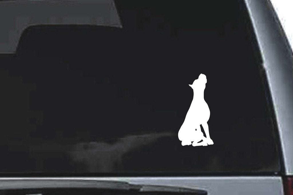 Picniva Boxer Dog Sty23 Vinyl Car Window Decal, Approx 5 in