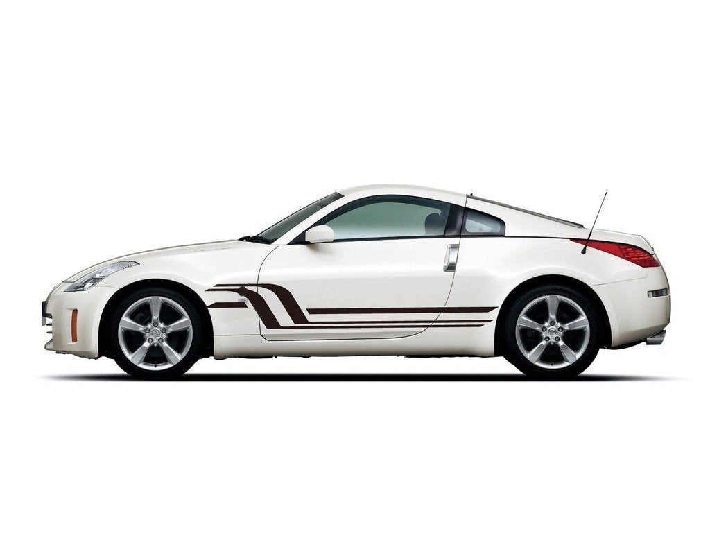 Picniva Style 411 Racing Side Stripe Vinyl Decals, 22 x 150 in, 2 Pc