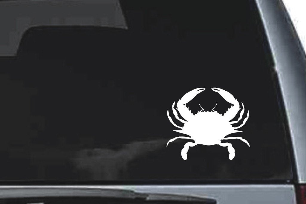 Picniva Crab Sty1 Vinyl Car Window Decal, Approx 5 in