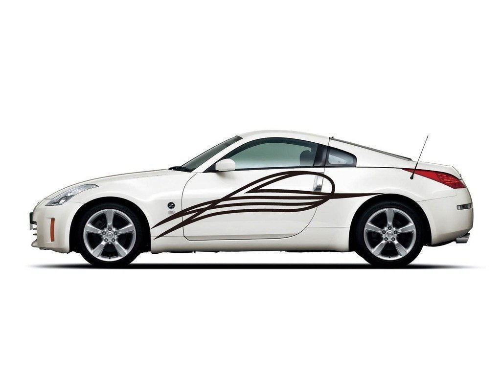 Picniva Style 299 Racing Side Stripe Vinyl Decals, 22 x 75 in, 2 Pc