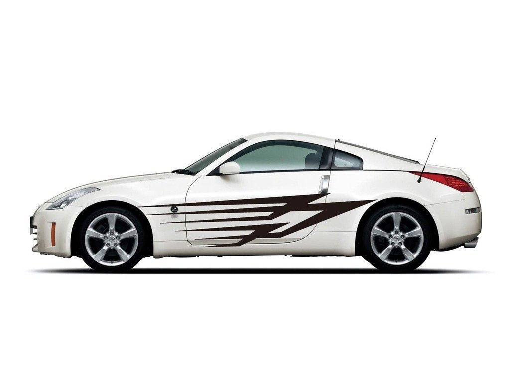 Picniva sty473 Car Body Side Stripes Vinyl Graphics Sticker Decals 2 Pcs