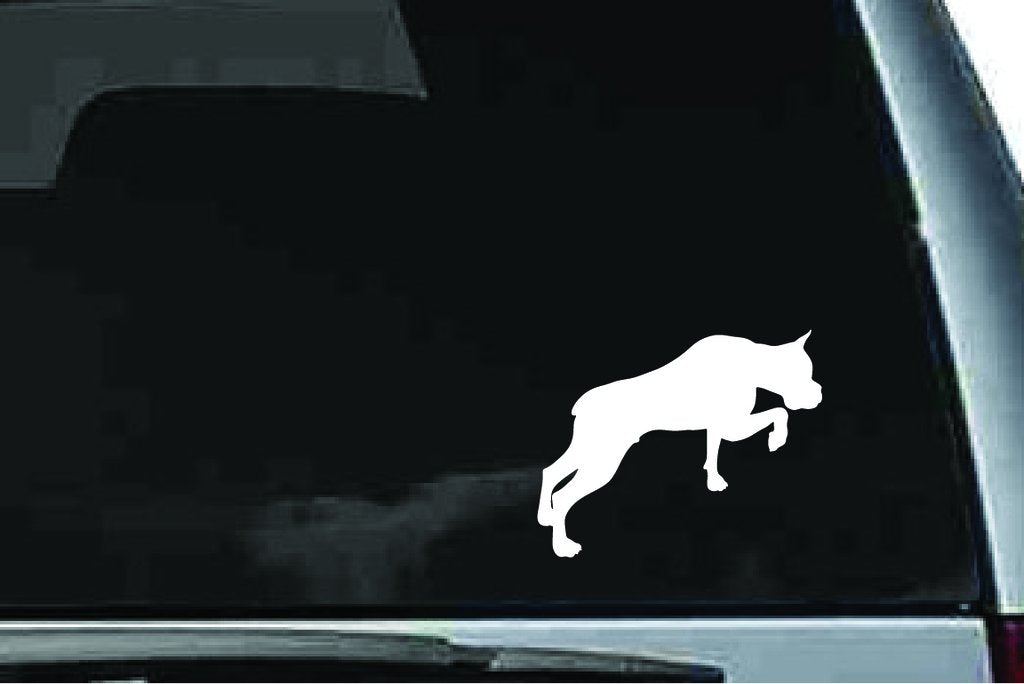 Picniva Boxer Dog Sty16 Vinyl Car Window Decal, Approx 5 in