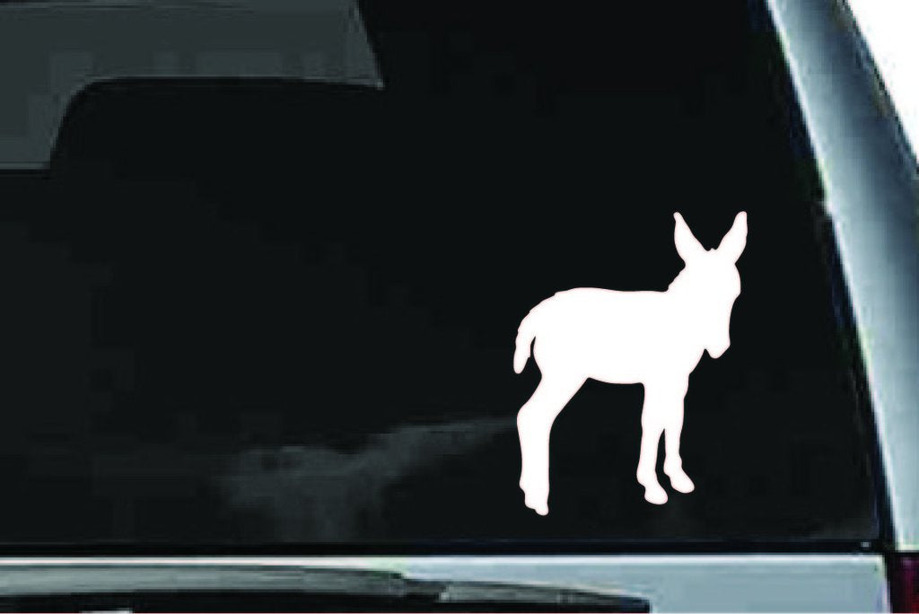 Picniva Donkey Sty1 Vinyl Car Window Decal, Approx 5 in