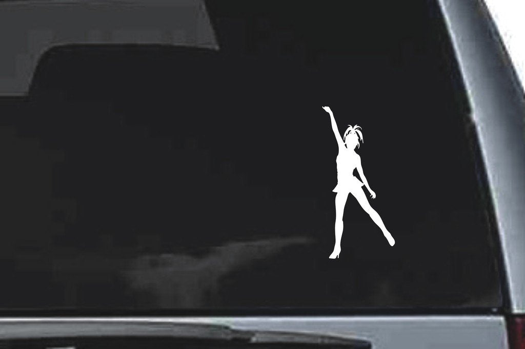 Picniva Girl Sty22 Vinyl Car Window Decal, Approx 5 in