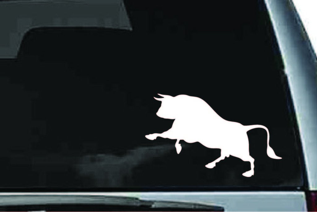 Picniva Bull Sty3a Vinyl Car Window Decal, Approx 5 in