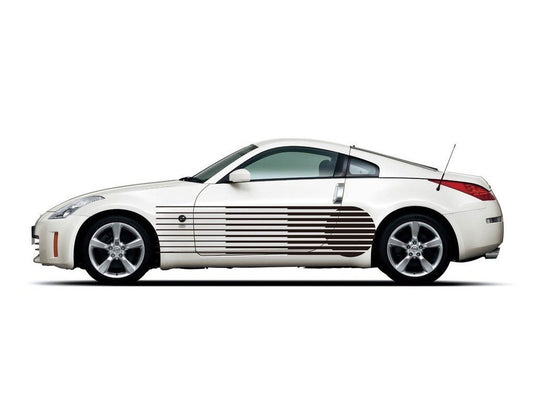 Picniva sty467 Car Body Side Stripes Vinyl Graphics Sticker Decals 2 Pcs