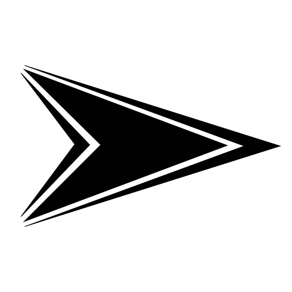 Picniva sty213 Racing Car Body Side Stripes Sticker Decal 2 Pcs