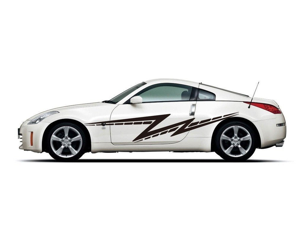 Picniva sty443 Car Body Side Stripes Vinyl Graphics Sticker Decals 2 Pcs