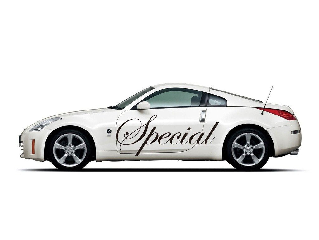 Picniva Special Script Vinyl Car Body Side Decals, Two Pack