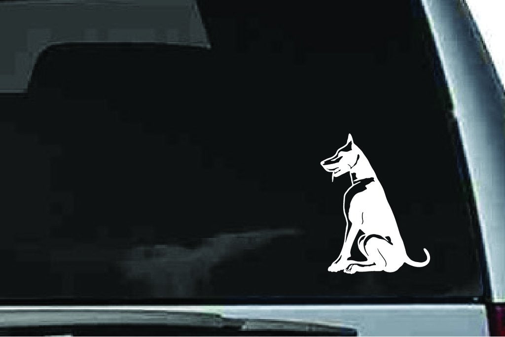 Picniva Doberman Dog Sty9 Vinyl Car Window Decal, Approx 5 in