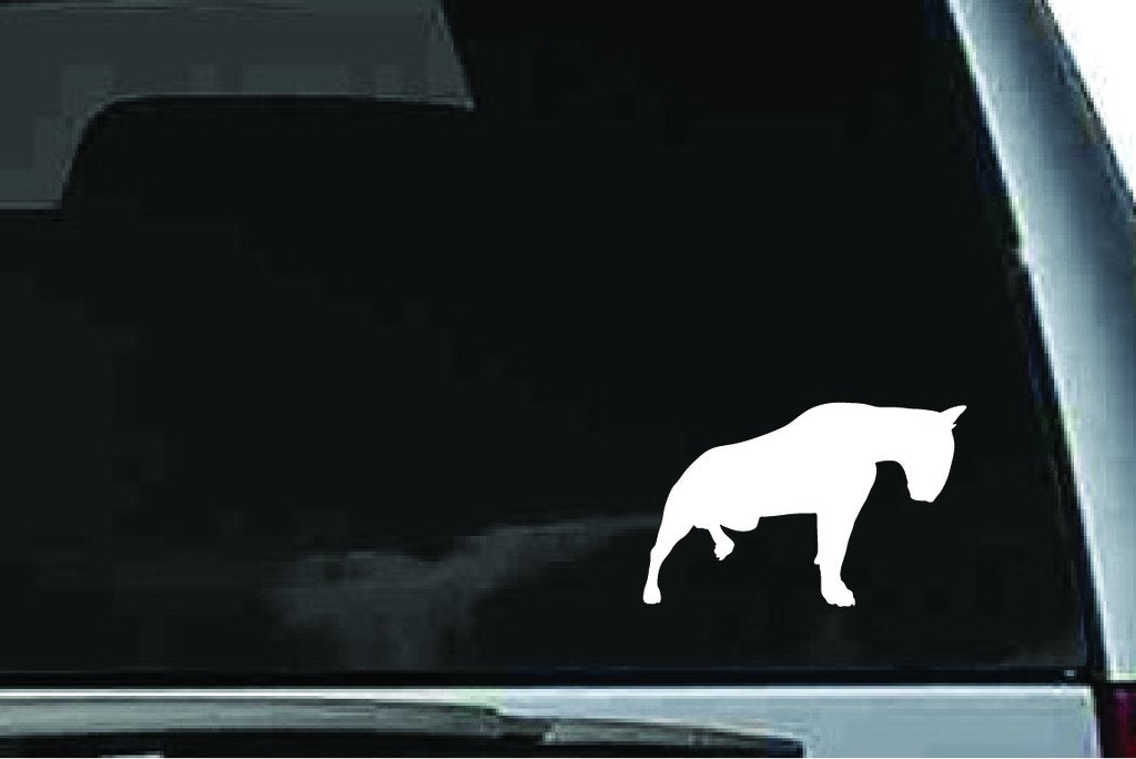 Picniva Bull Terrier Dog Sty33 Vinyl Car Window Decal, Approx 5 in