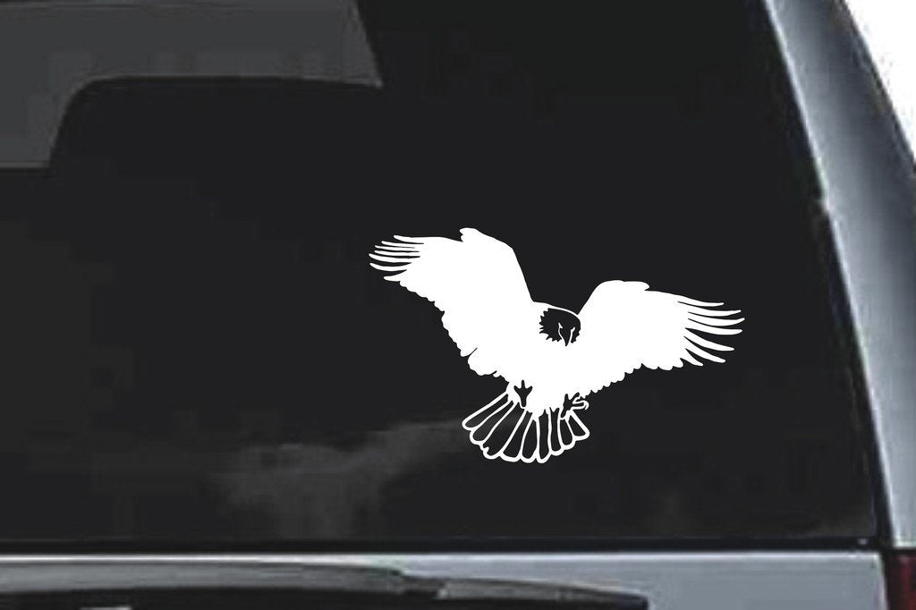 Picniva Eagle Sty18 Vinyl Car Window Decal, Approx 5 in