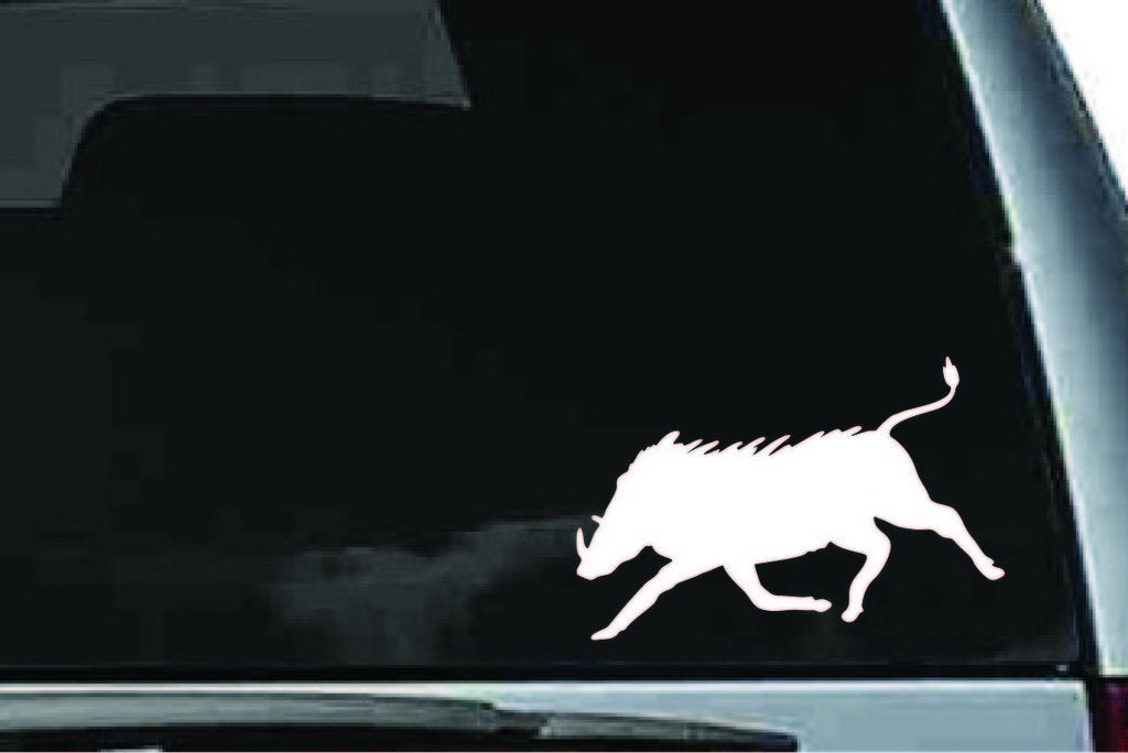 Picniva Boar Sty8 Vinyl Car Window Decal, Approx 5 in