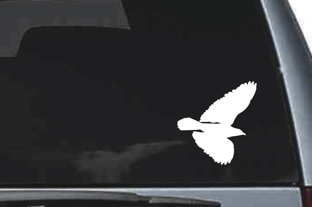 Picniva Bald Eagle Sty2 Vinyl Car Window Decal, Approx 5 in
