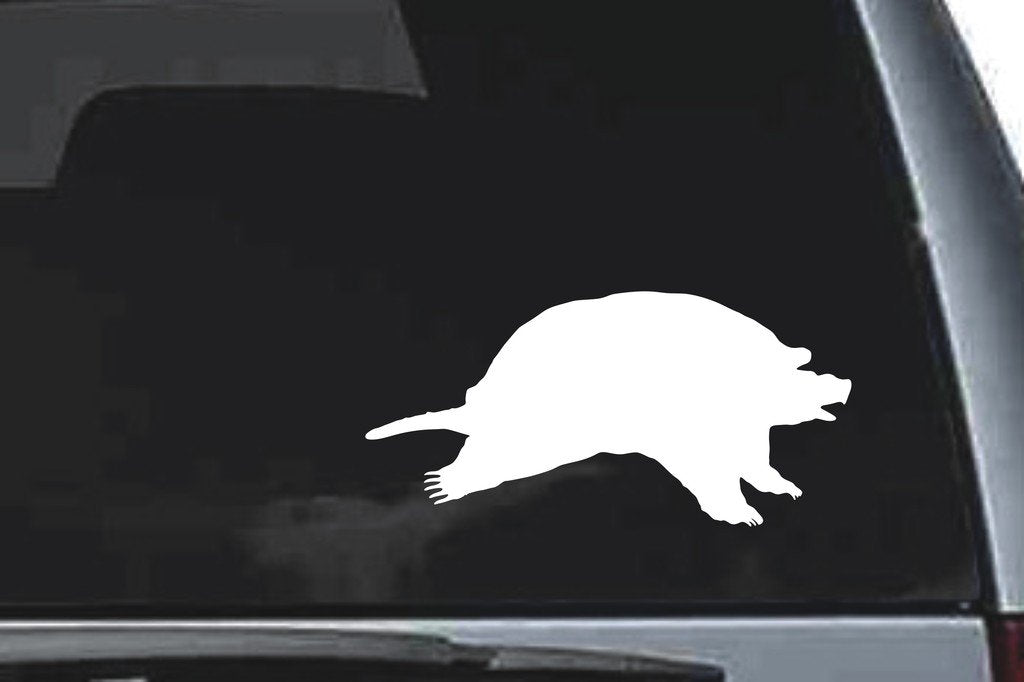Picniva Snapping Turtle Sty4 Vinyl Car Window Decal, Approx 5 in