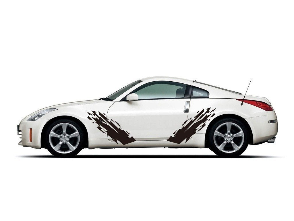 Picniva Style 332 Racing Side Stripe Vinyl Decals, 20 x 23 in, 2 Pc