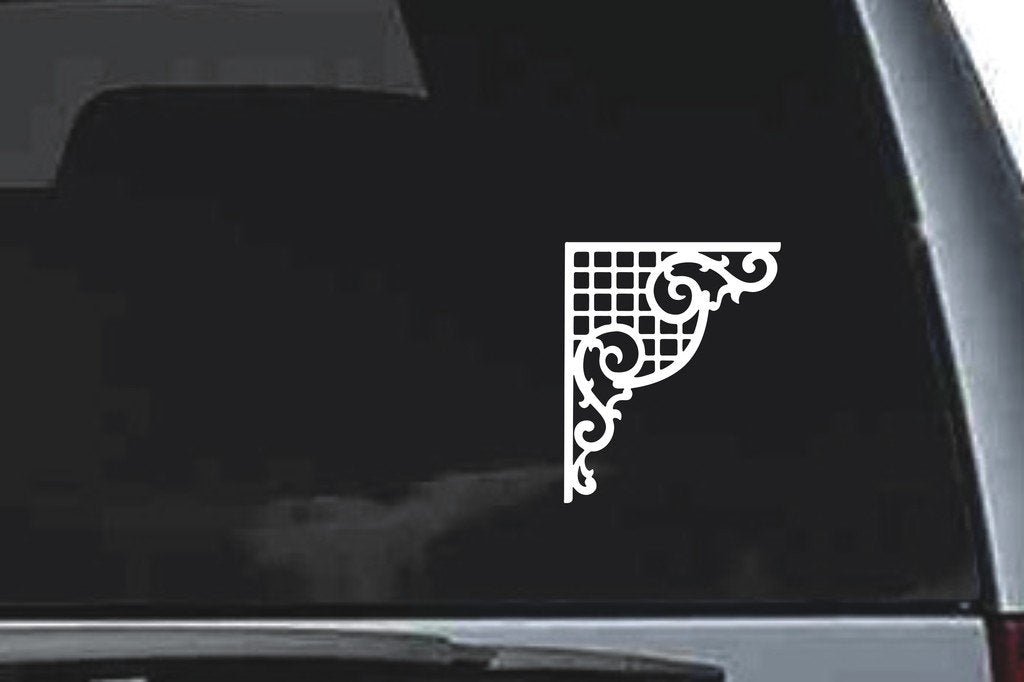 Picniva Scroll Sty82 Vinyl Car Window Decal, Approx 5 in