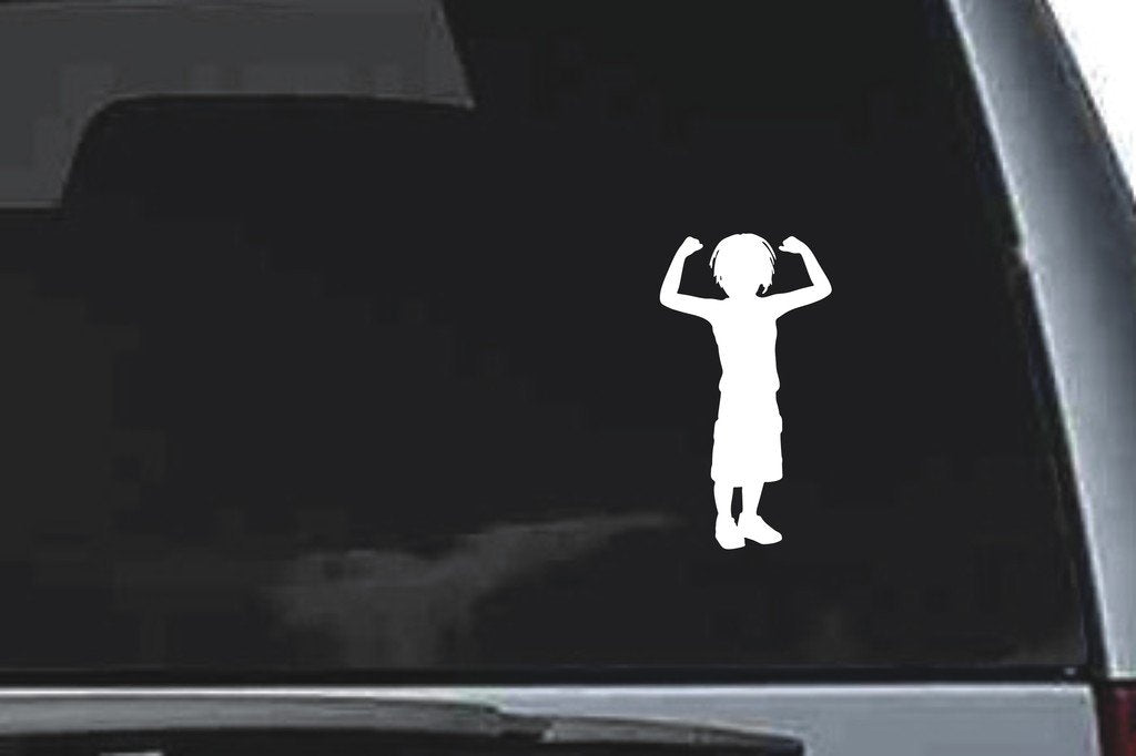 Picniva Boy Sty85 Vinyl Car Window Decal, Approx 5 in