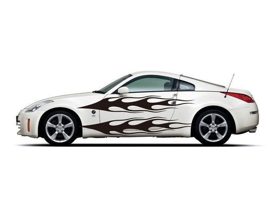 Picniva sty329 Racing Car Body Side Stripes Sticker Decal 2 Pcs