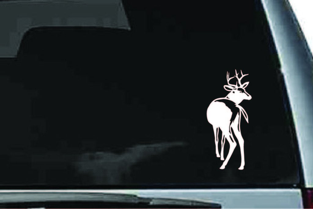 Picniva Buck Sty24 Vinyl Car Window Decal, Approx 5 in