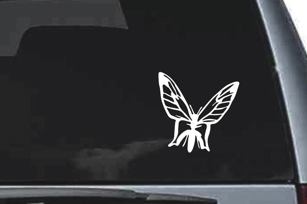Picniva Butterfly Sty5 Vinyl Car Window Decal, Approx 5 in